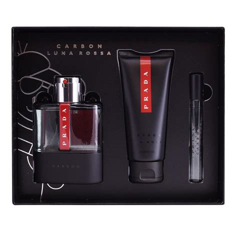 prada black carbon aftershave|Prada carbon 100ml gift set.